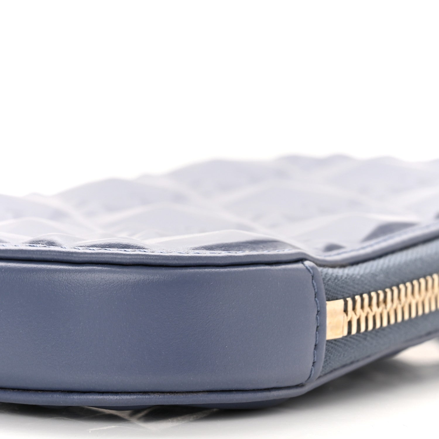 Christian Dior Calfskin Cannage Diamond Cannage Phone Holder Blue 9 of 10