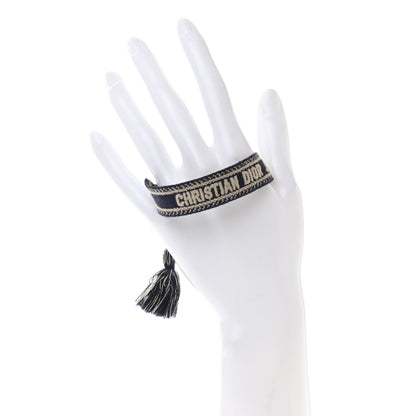 Christian Dior Woven Cotton J'Adior Friendship Bracelet Set Navy 2 of 5