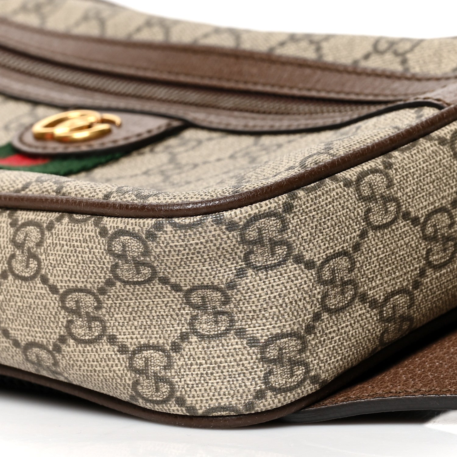 Gucci Soft GG Supreme Monogram Medium Ophidia Belt Bag Dark Brown 11 of 13