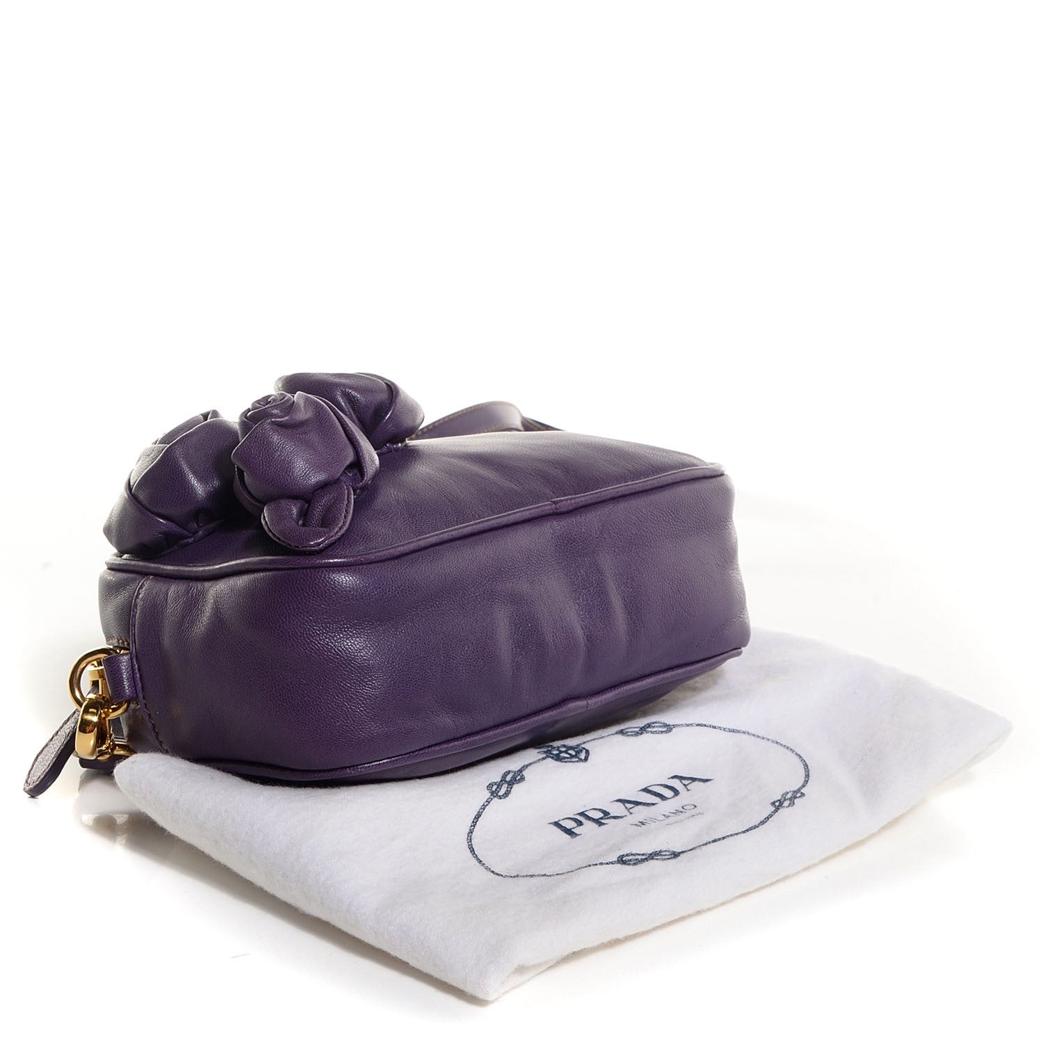 Prada Nappa Rosette Camera Crossbody Viola 5 of 10