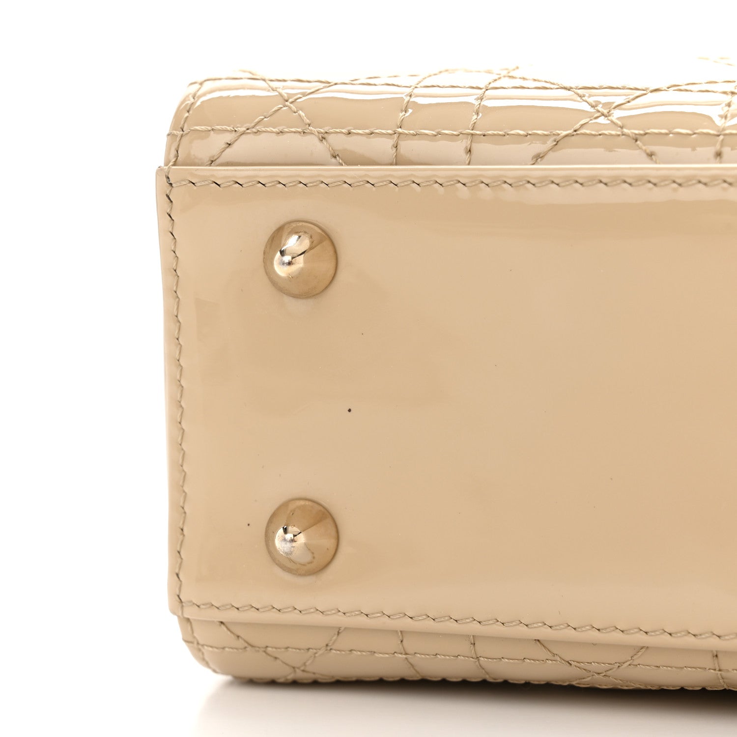 Christian Dior Patent Cannage Small Lady Dior Beige 10 of 10