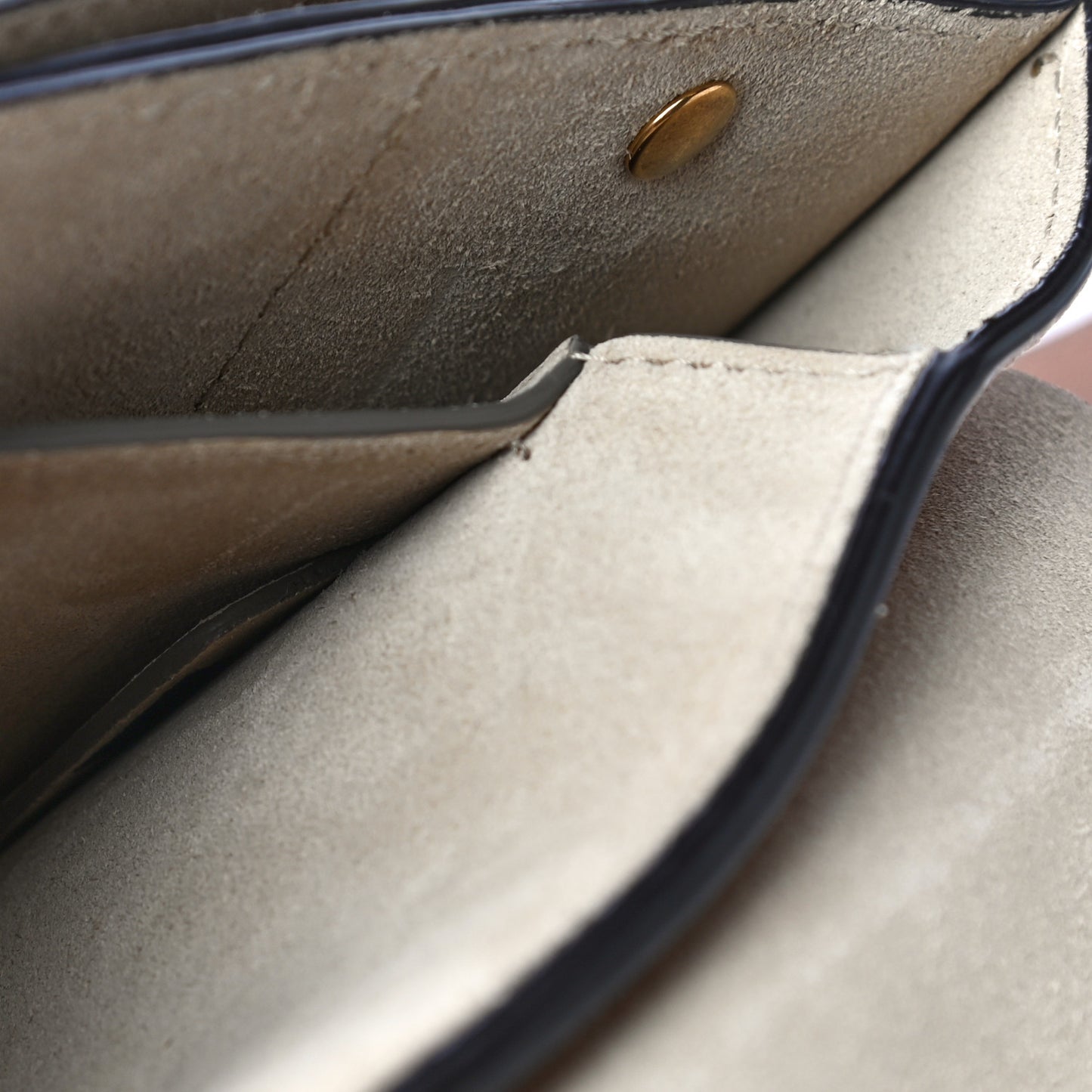 Goatskin Small Faye Shoulder Bag Biscotti Beige