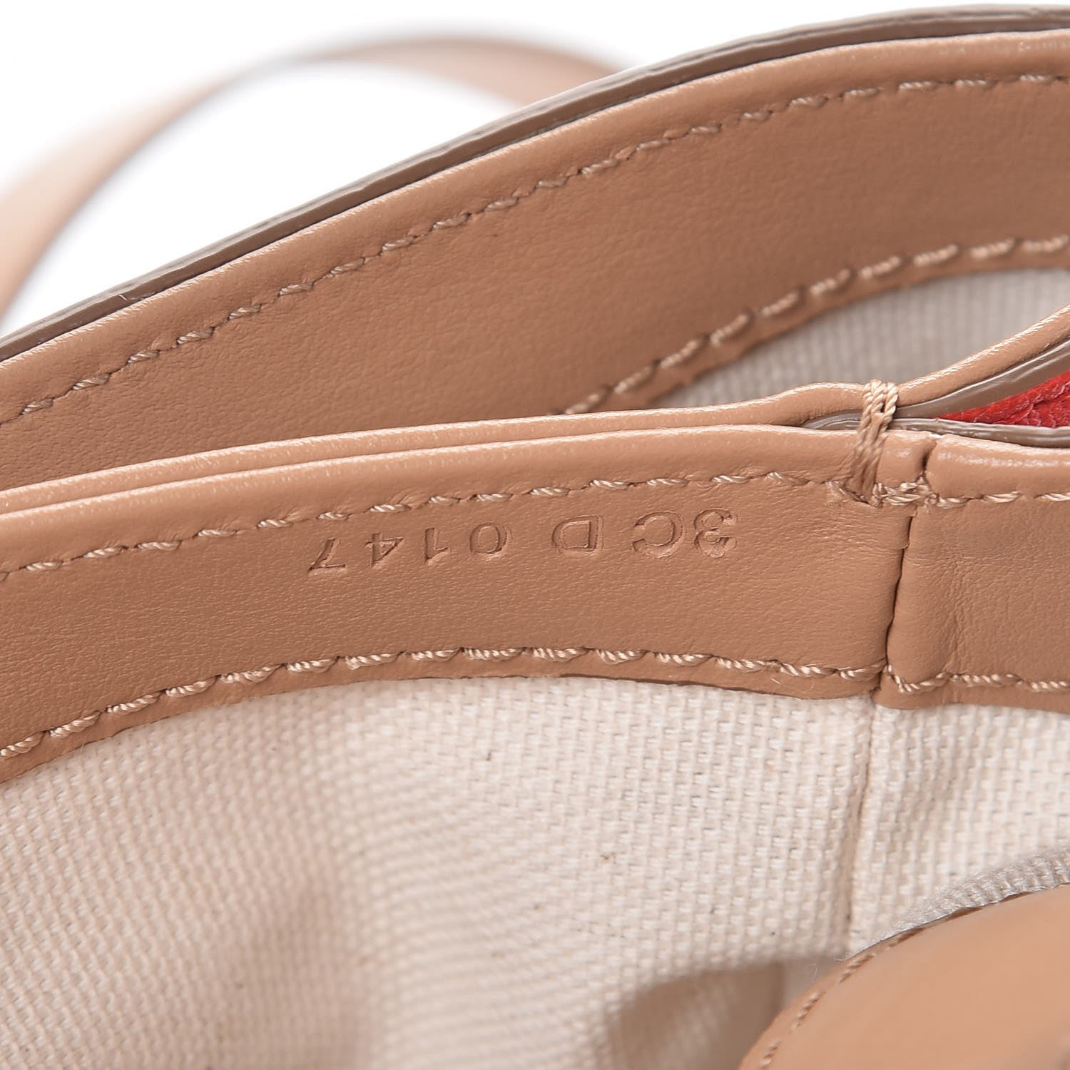 Givenchy Calfskin Duetto Crossbody Beige Red 7 of 8