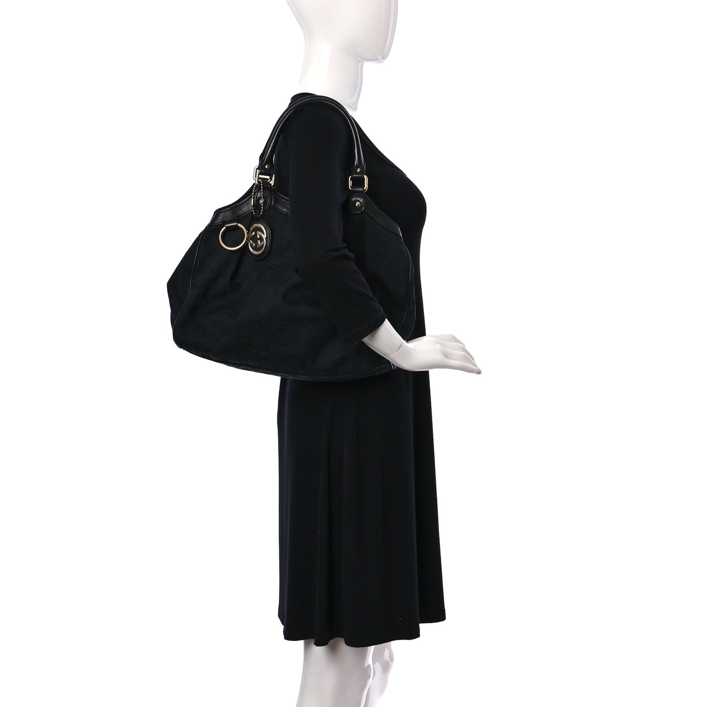 Monogram Medium Sukey Tote Black