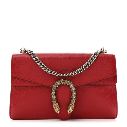 Gucci Dollar Calfskin Swarovski Crystal Small Dionysus Shoulder Bag Hibiscus Red 1 of 11