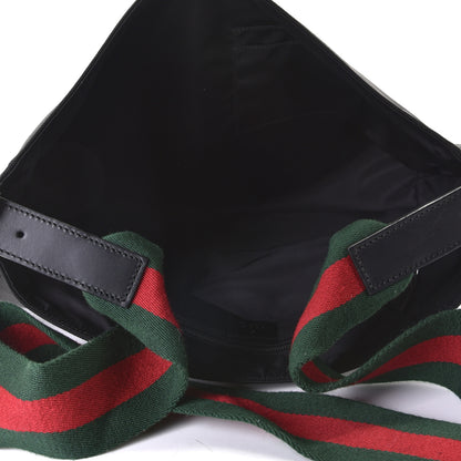 Gucci Techno Canvas Web Large Flap Messenger Bag Black 4 of 5