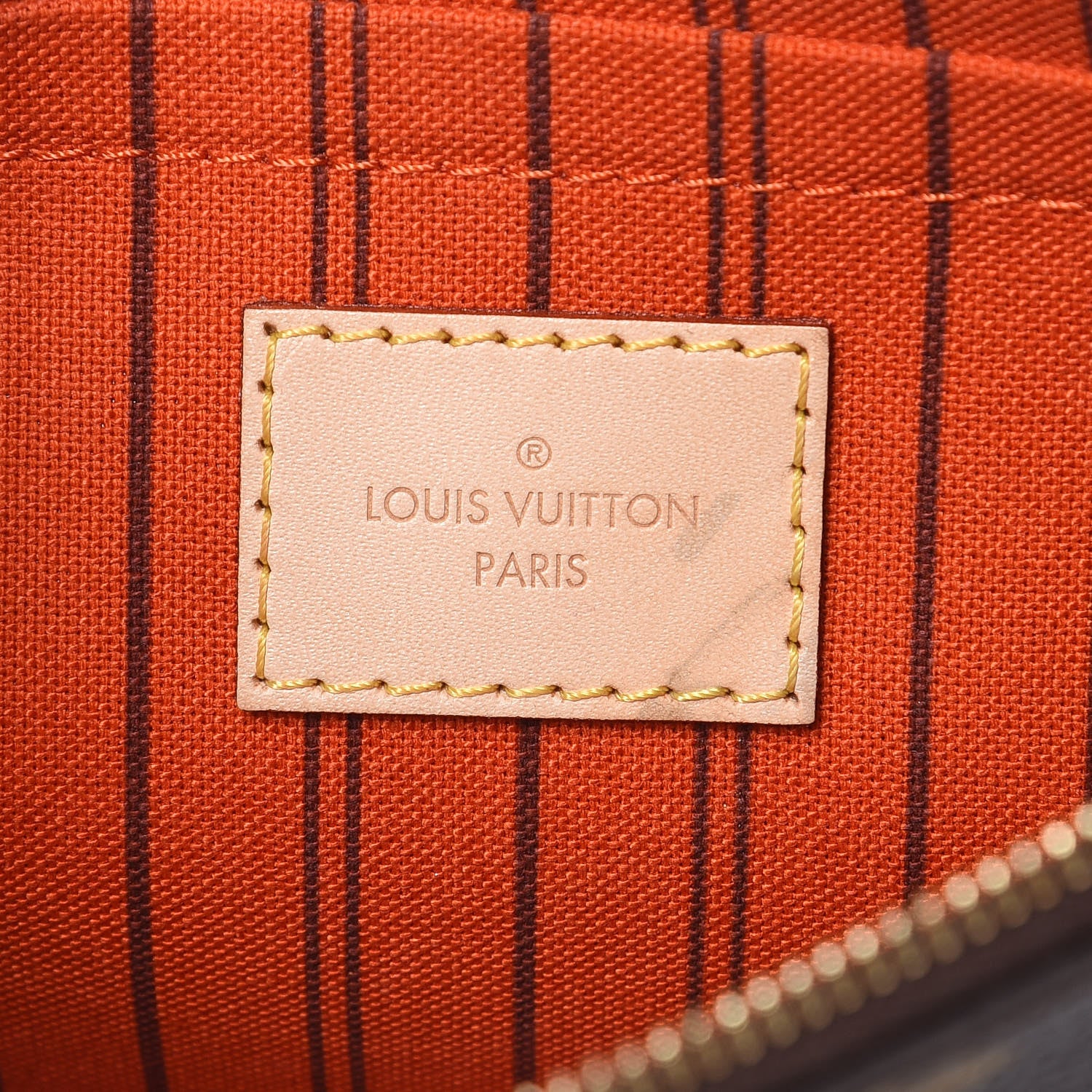 Louis Vuitton Monogram Neverfull MM GM Pochette Piment 6 of 7