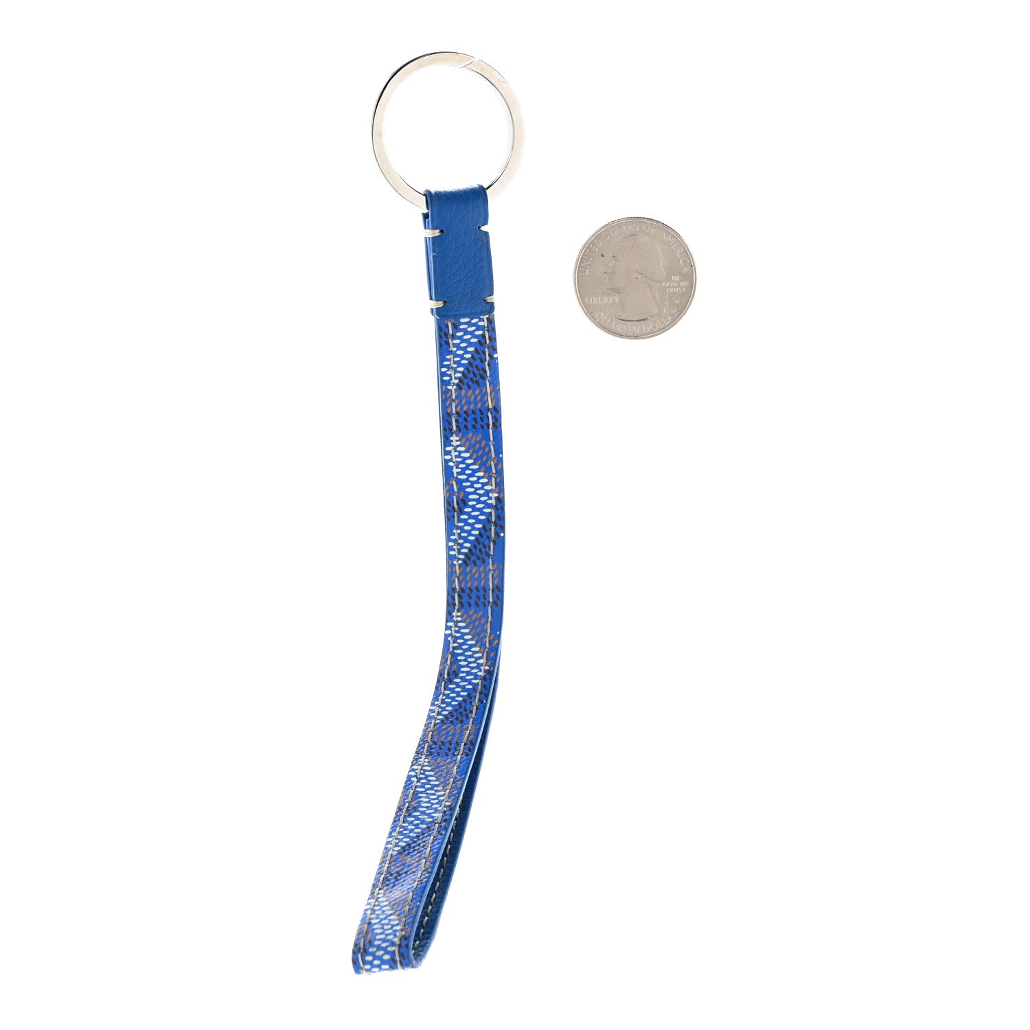Goyard Goyardine Sesame Key Holder Blue 2 of 5