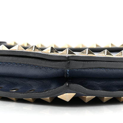 Valentino Garavani Nappa Rockstud Wristlet Clutch Indigo 9 of 13