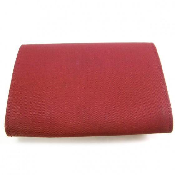 Prada Tessuto Saffiano Compact Wallet Rosso 2 of 8