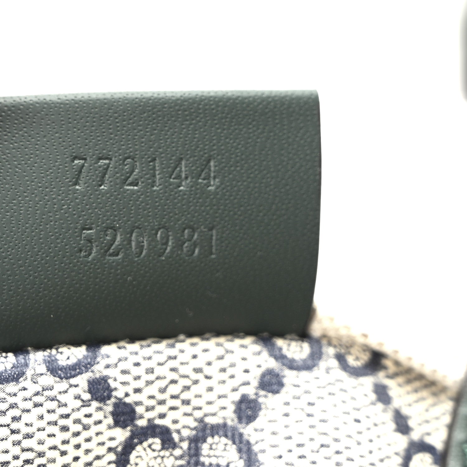Gucci Canvas Calfskin Logo Print Medium Tote Bag Green 8 of 12