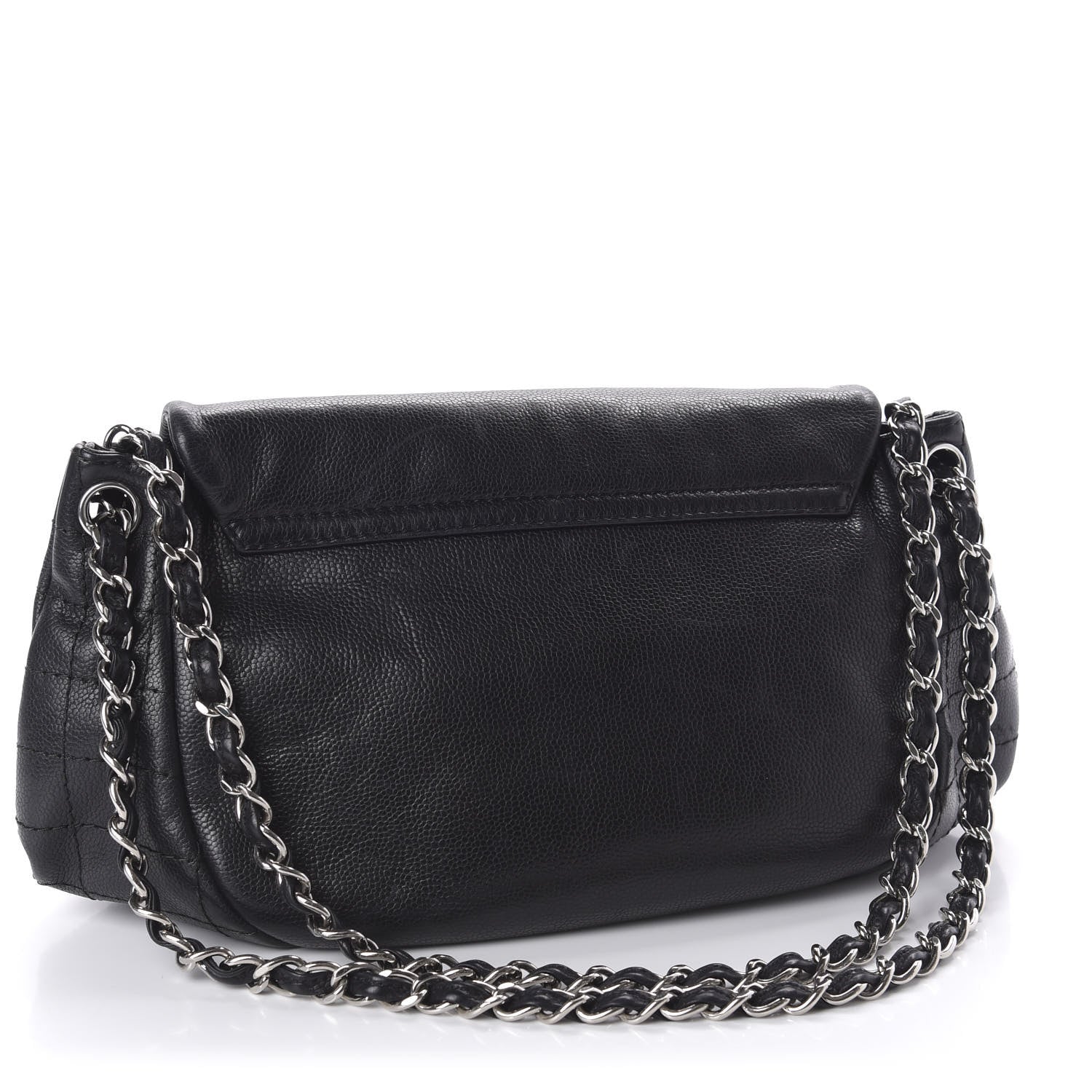 Chanel Caviar Half Moon Large Flap Black 3 of 10