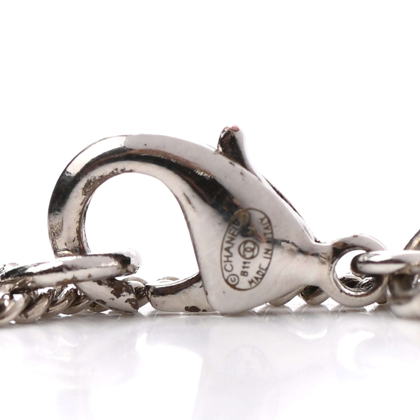 Crystal Timeless CC Necklace Silver