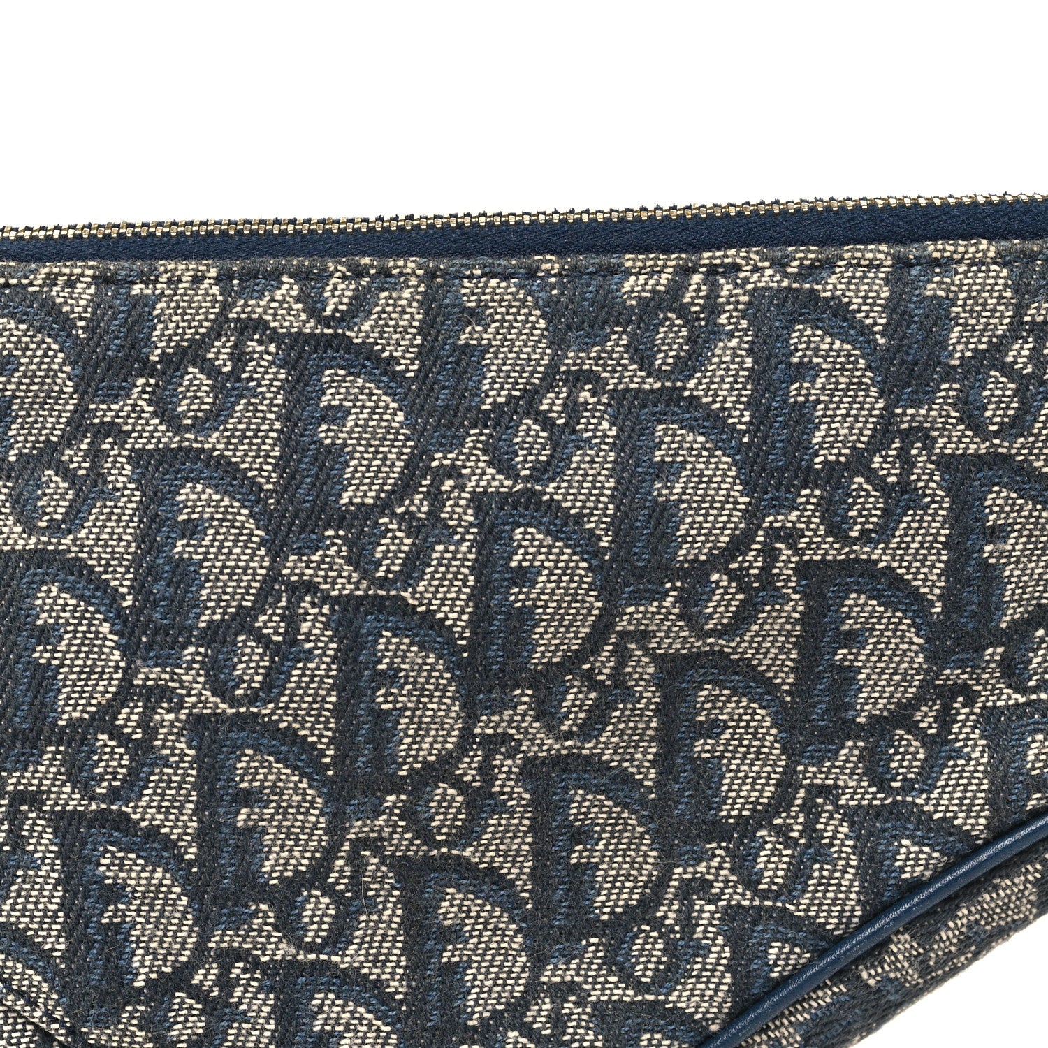 Christian Dior Monogram Mini Saddle Pochette Navy 1839817