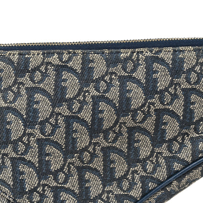 Christian Dior Monogram Mini Saddle Pochette Navy 7 of 9