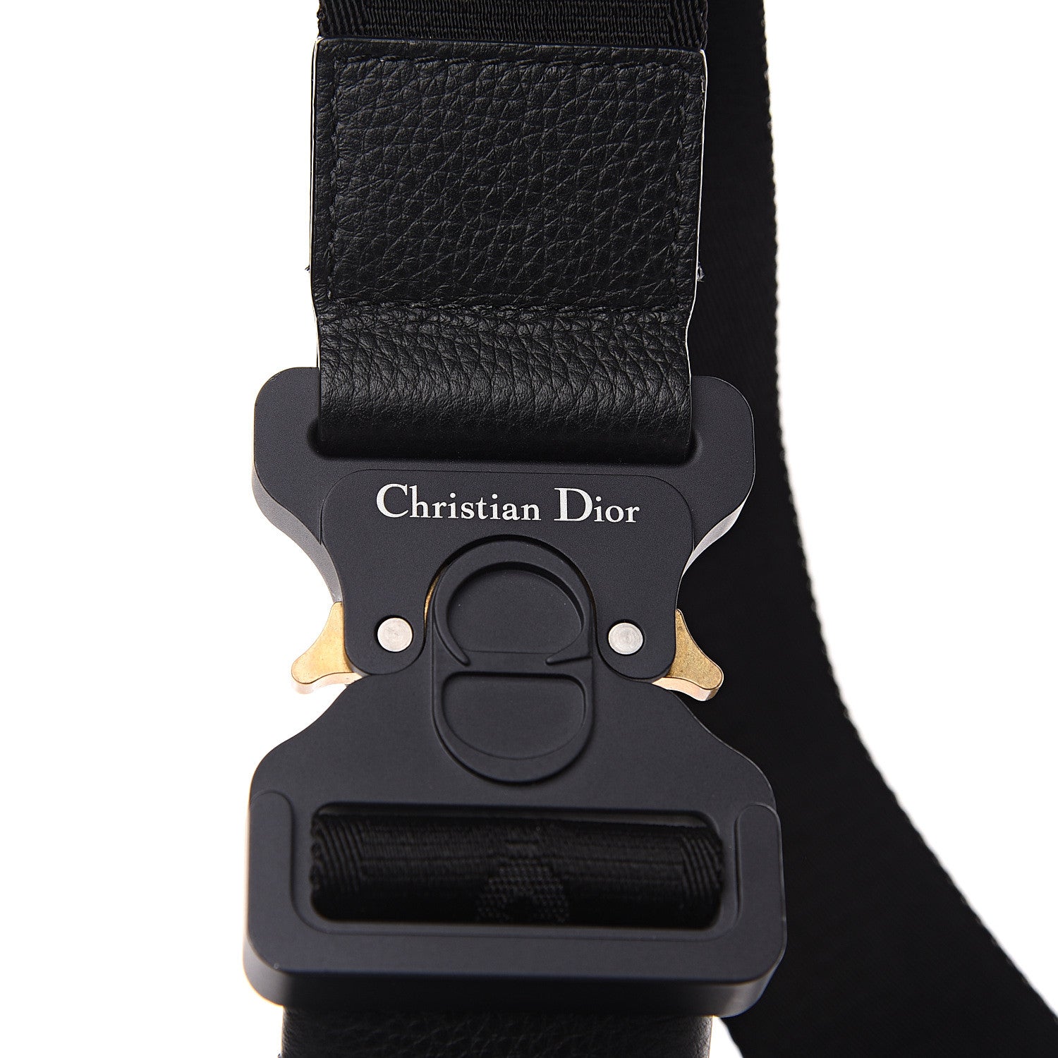 Christian Dior Oblique Mens Saddle Bag Black 6 of 9