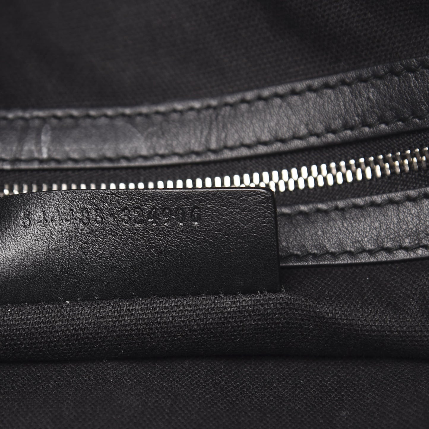 Calfskin Perforated Skull Tote Black