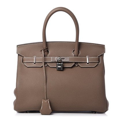 Hermes Togo Birkin 30 Etoupe 1 of 10