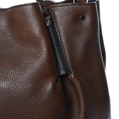 Burberry Grainy Calfskin House Check Medium Maidstone Dark Brown 9 of 9