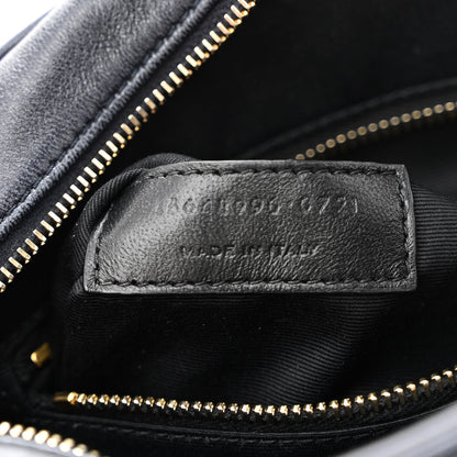 Saint Laurent Lambskin Quilted Victoire Camera Bag Deep Marine 7 of 10