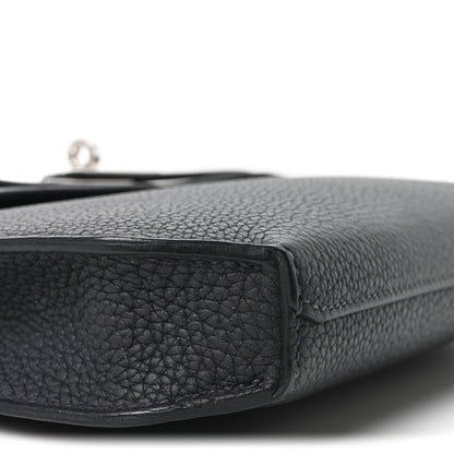Hermes Togo Kelly Depeches 25 Pouch Black 8 of 9