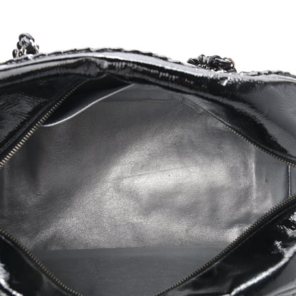 Chanel Patent Medium Luxe Ligne Bowler Black 5 of 12