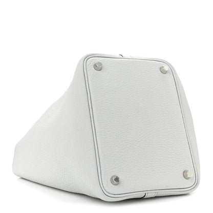 Hermes Taurillon Clemence Picotin Lock 18 PM Bleu Pale 4 of 12