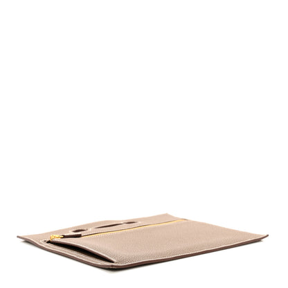 Hermes Togo Backpocket Pouch 25 Etoupe 4 of 8