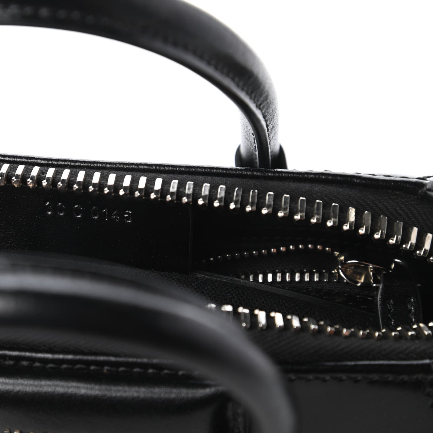 Shiny Lord Calfskin Mini Antigona Black