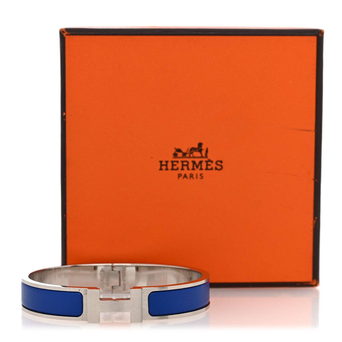 Matte Enamel Narrow Clic Clac HH Bracelet T5 Bleu Mediterranean