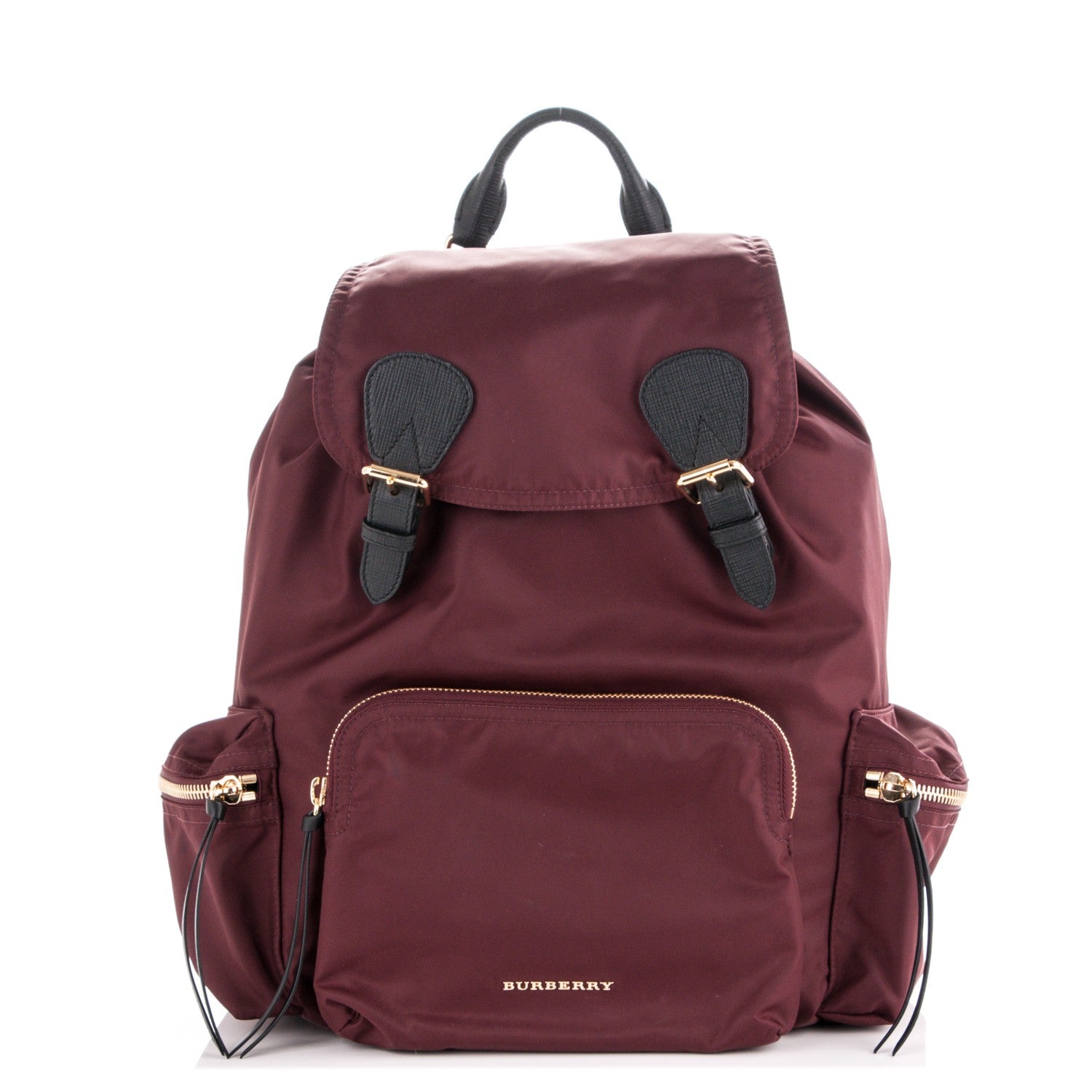 Burberry Nylon Large Rucksack Backpack Burgundy Red 1 of 7