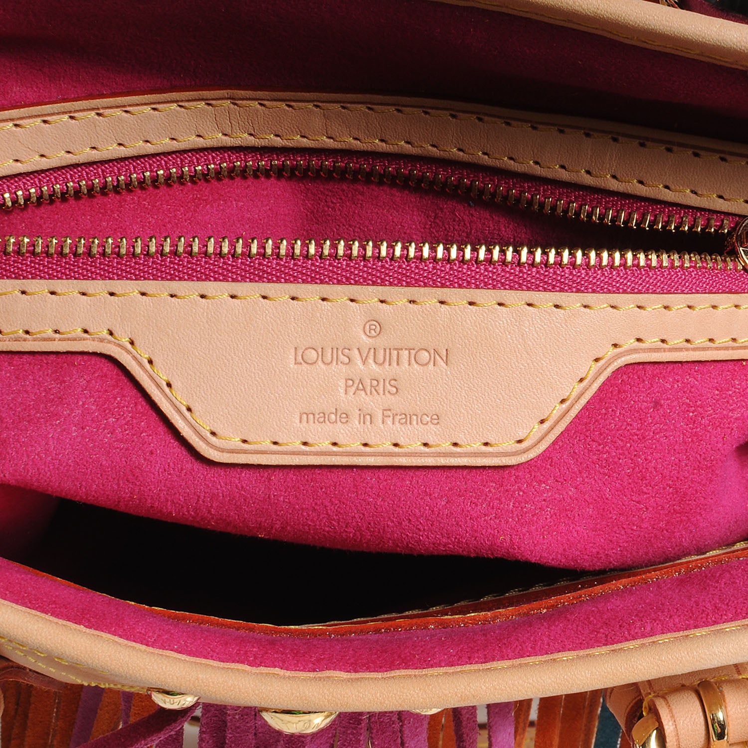 Louis Vuitton Monogram Multicolor Fringe Bucket White 7 of 8