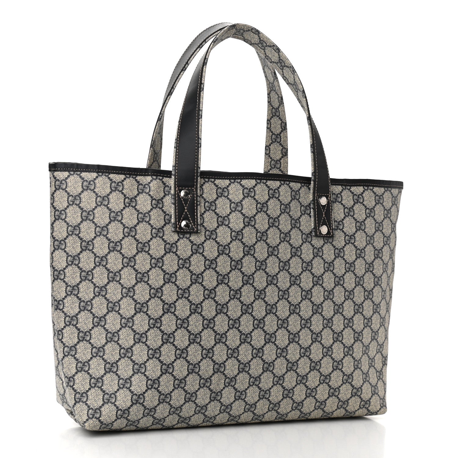 Gucci GG Plus Monogram Medium Signature Web Loop Tote Navy 4 of 11