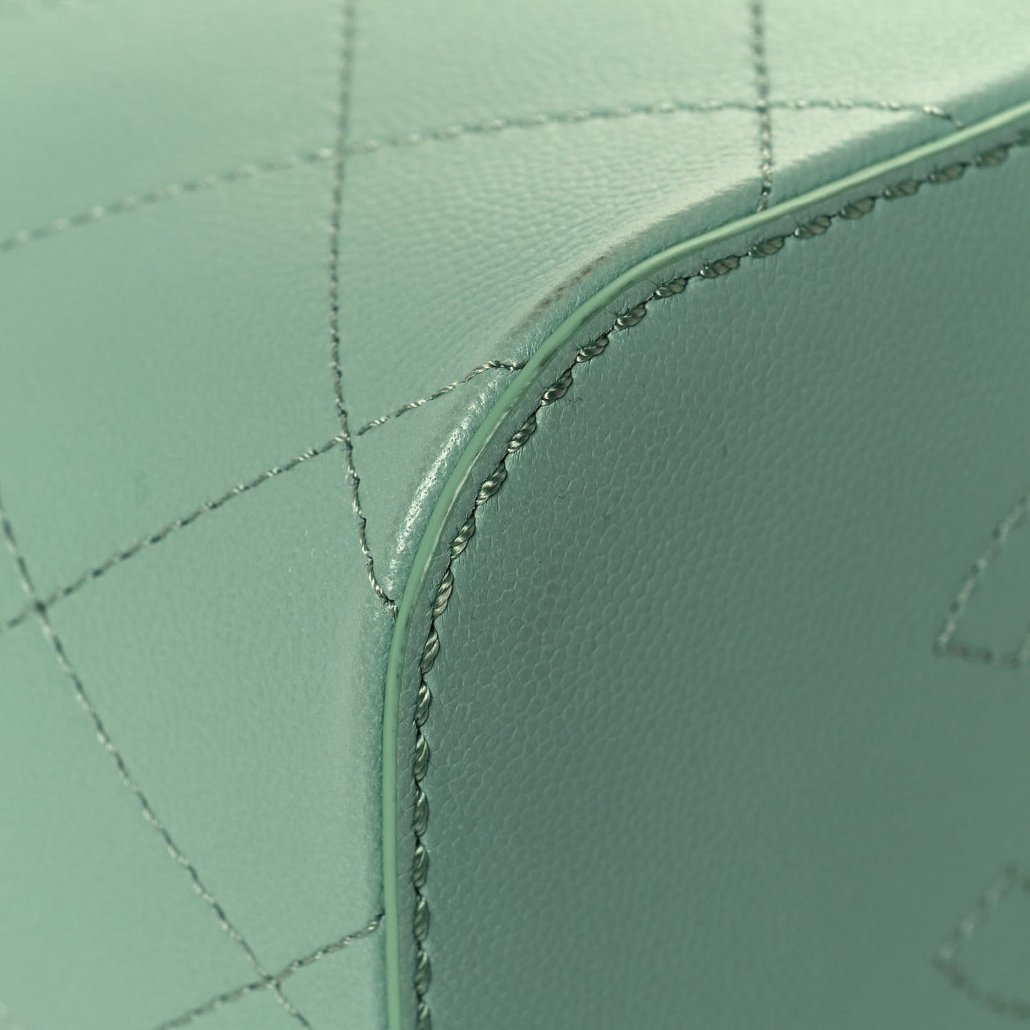 Caviar Bucket Drawstring Bag Light Green