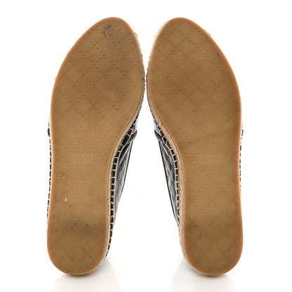Gucci Microguccissima Signature Espadrilles 36.5 Black 5 of 15