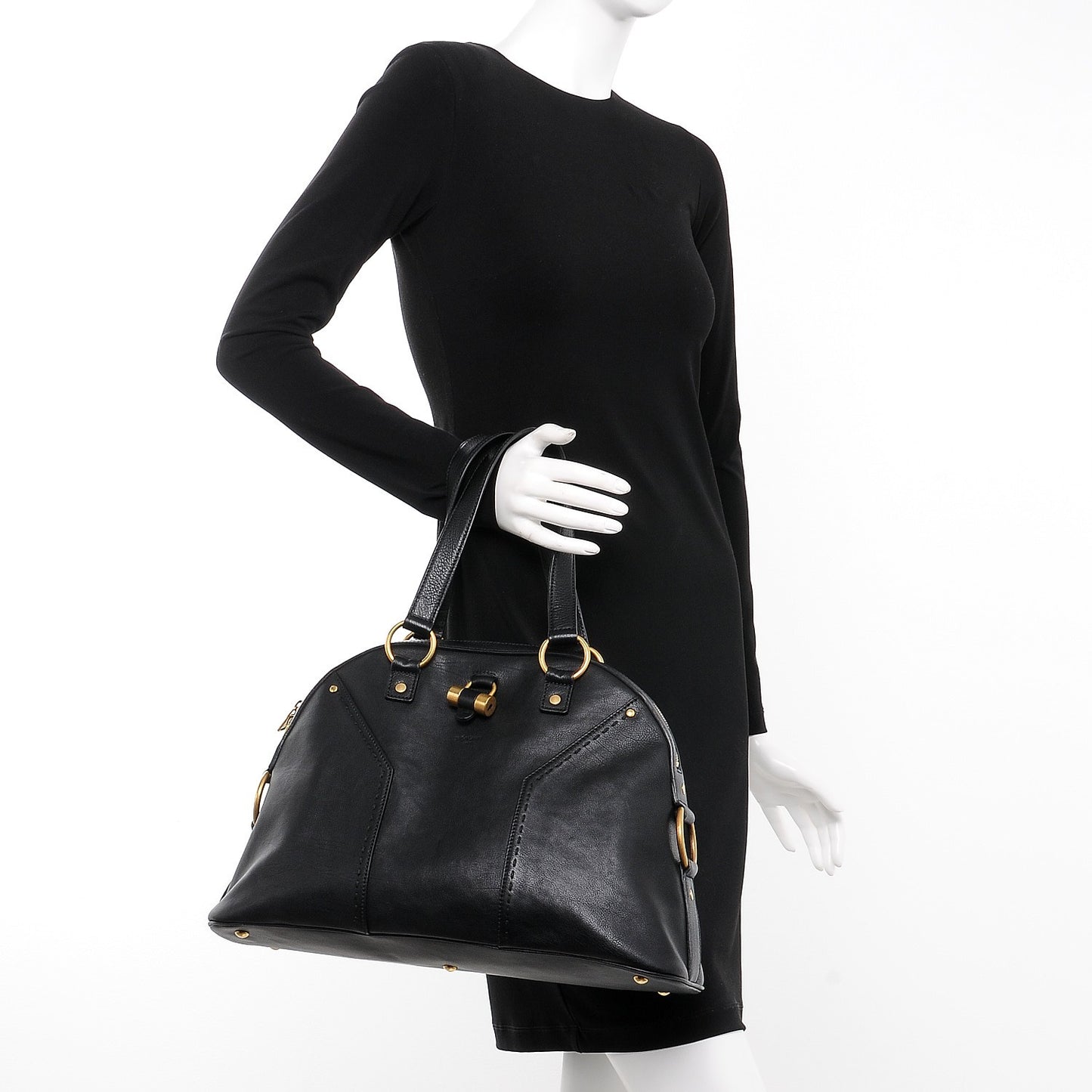 Calfskin Large Muse Black