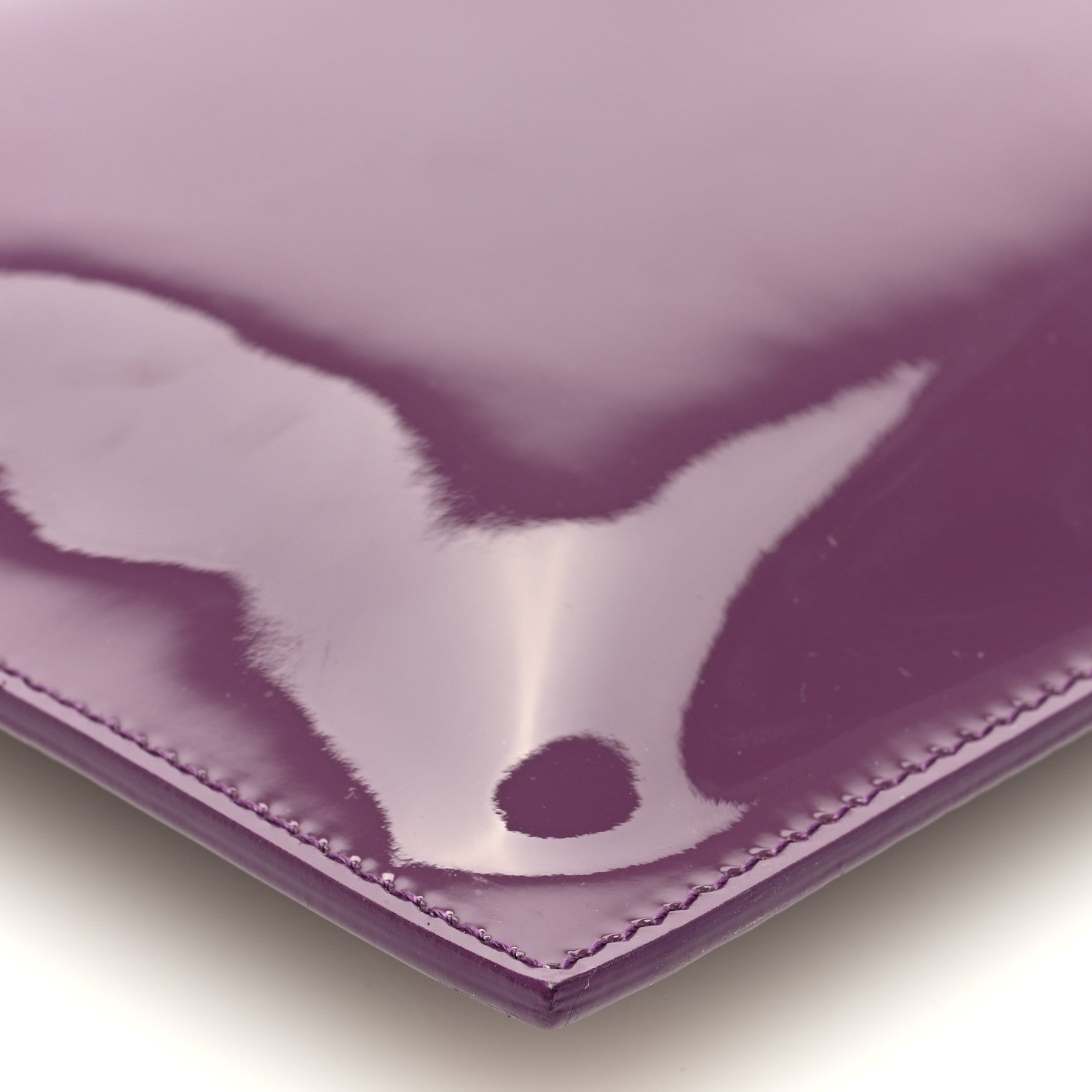 Versace Patent Medusa Clutch Pouch With Strap Purple 8 of 9