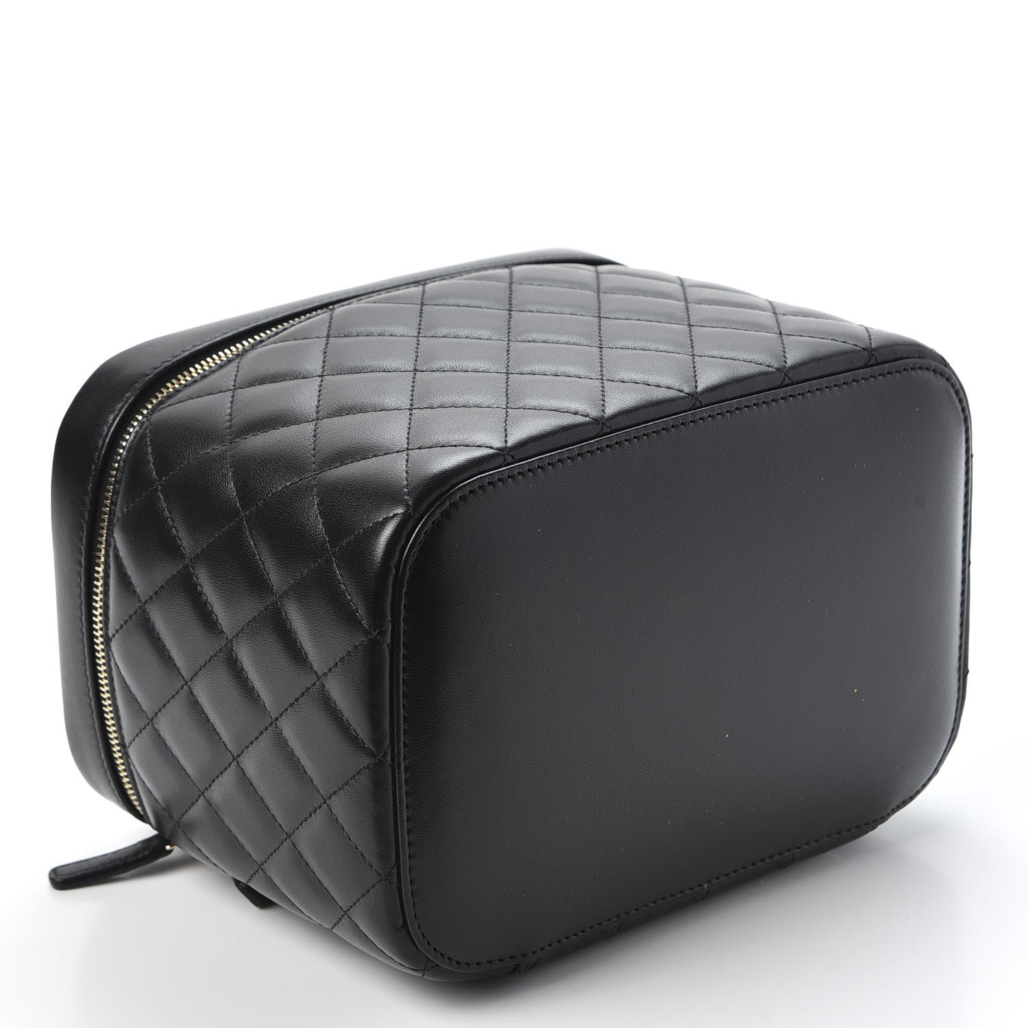 Chanel Lambskin Quilted Large Vanity Pouch Black 3 of 10