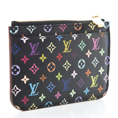 Louis Vuitton Monogram Multicolor Key Pouch Black Grenade 3 of 6
