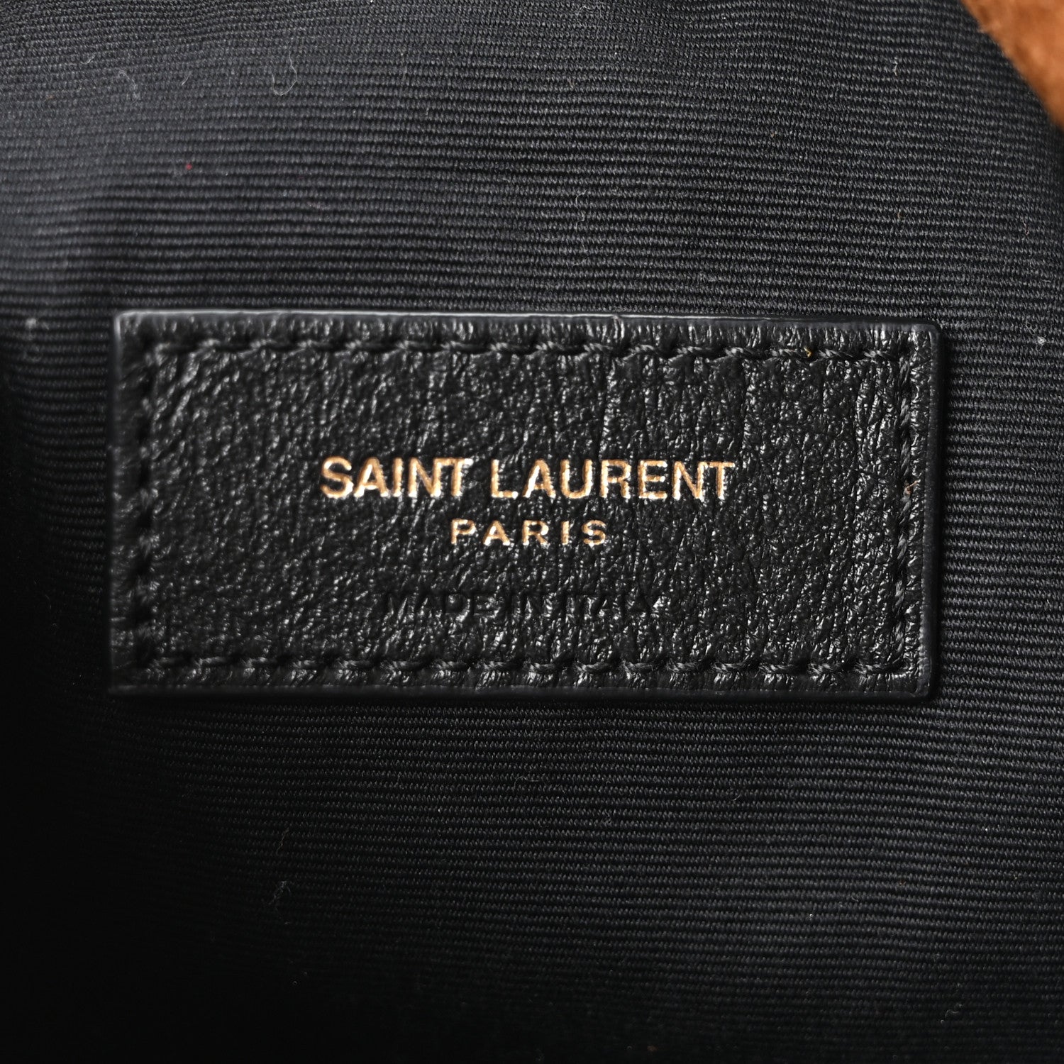 Saint Laurent Suede Monogram Large Jamie Pochon Caramel Cognac 7 of 11