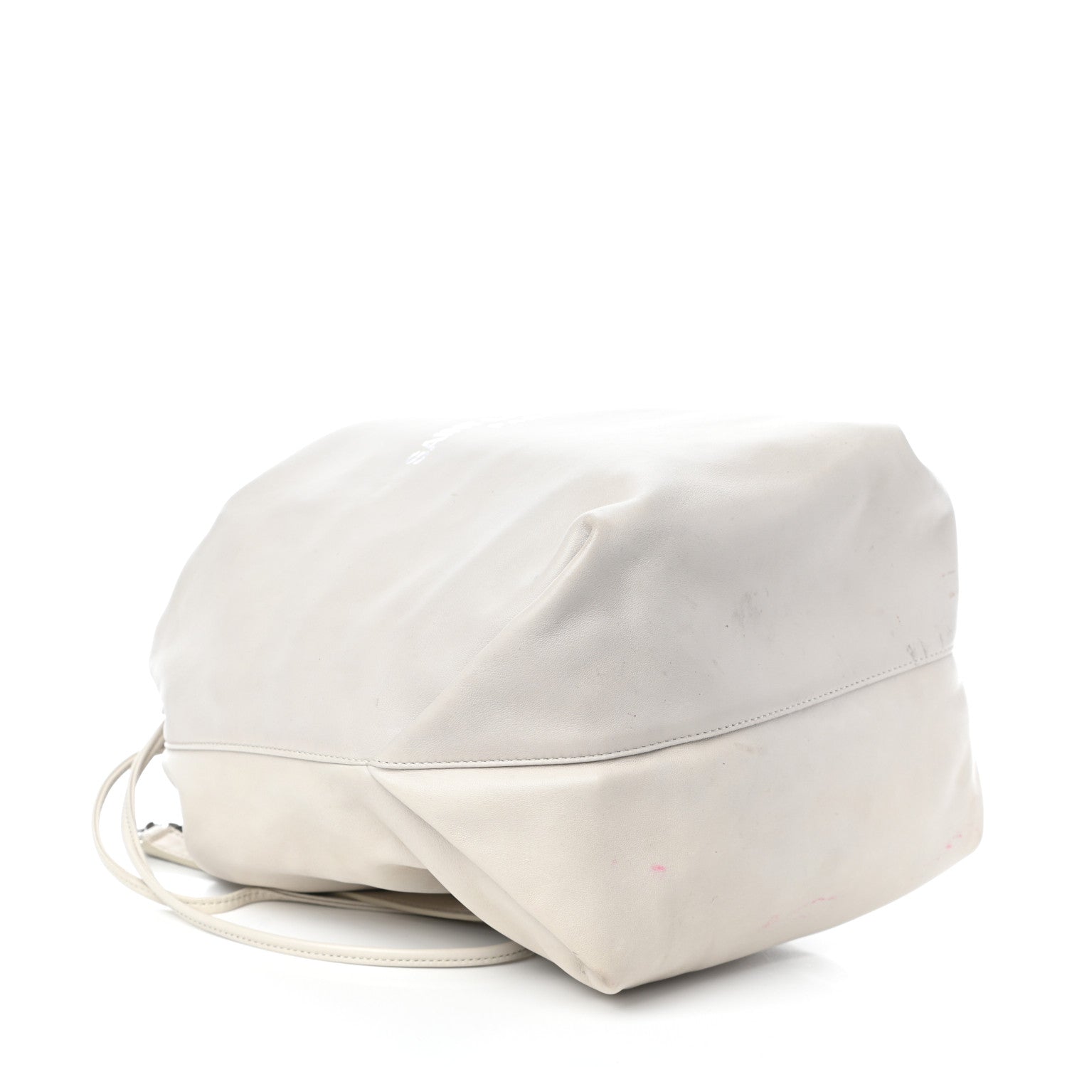 Saint Laurent Lambskin Teddy Drawstring Bag Crema Soft 4 of 8