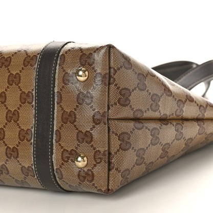 Gucci Monogram Medium Abbey Tote Dark Brown 10 of 12