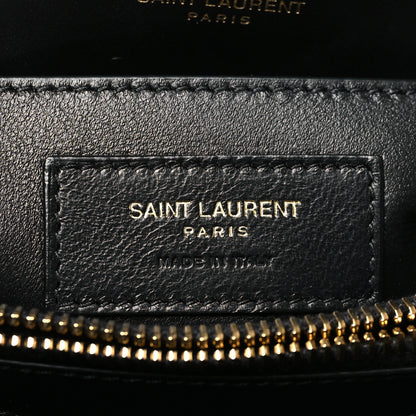 Saint Laurent Calfskin Y Quilted Monogram Small Loulou Chain Satchel Black 6 of 11