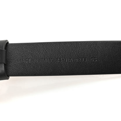 Christian Dior Calfskin 30 Montaigne Cut-Out CD Belt 85 34 Black 3 of 5