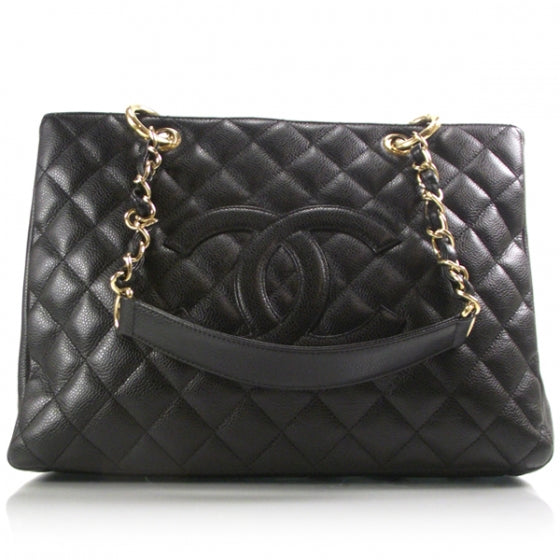Caviar Grand Shopping Tote GST Black