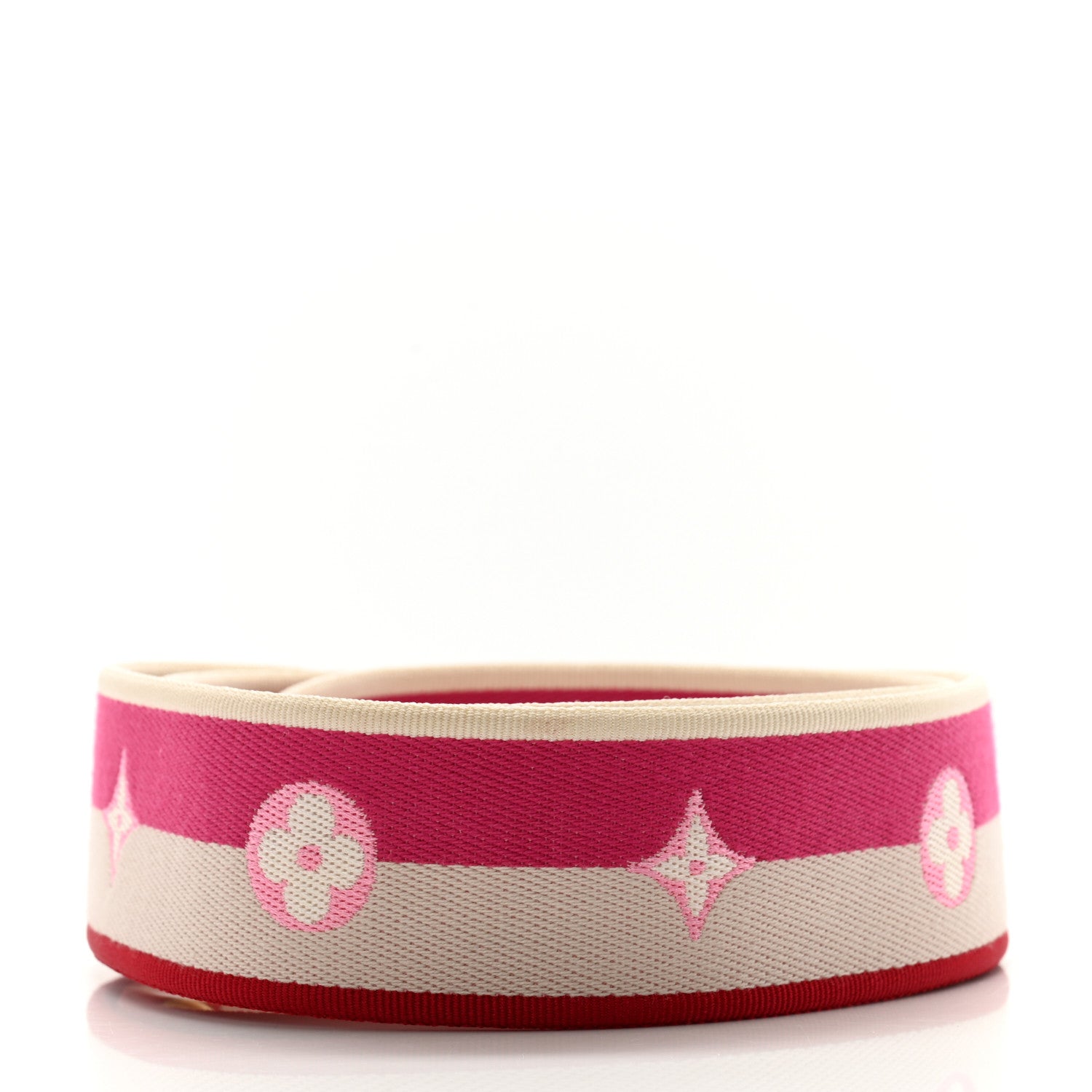 Louis Vuitton Jacquard Speedy Bandouliere 20 Shoulder Strap Fuchsia 2 of 4