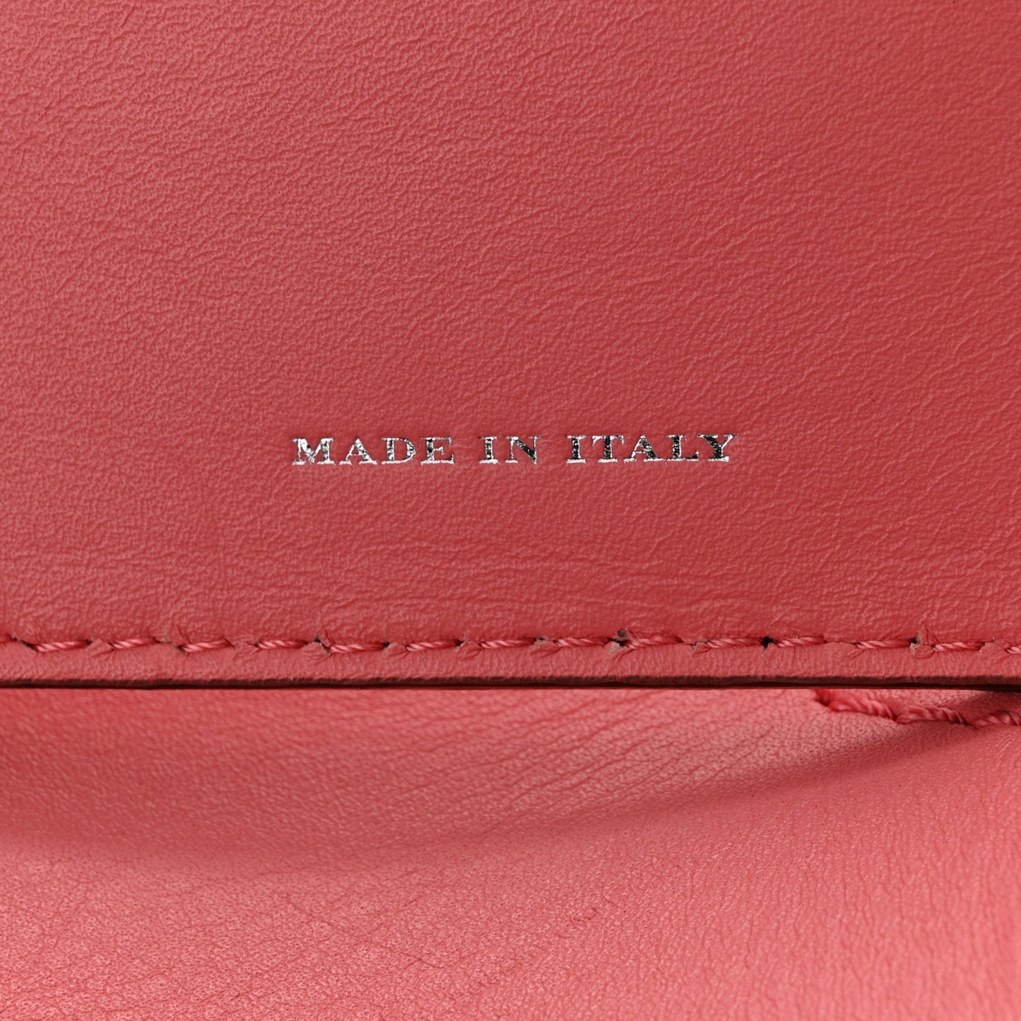 Supple Calfskin Medium Bucket Coral Pink
