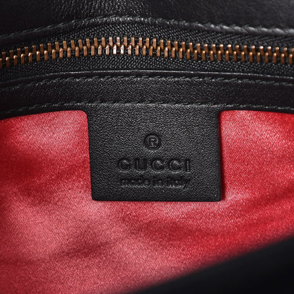 Gucci Velvet Matelasse Small GG Marmont Shoulder Bag Black 6 of 7