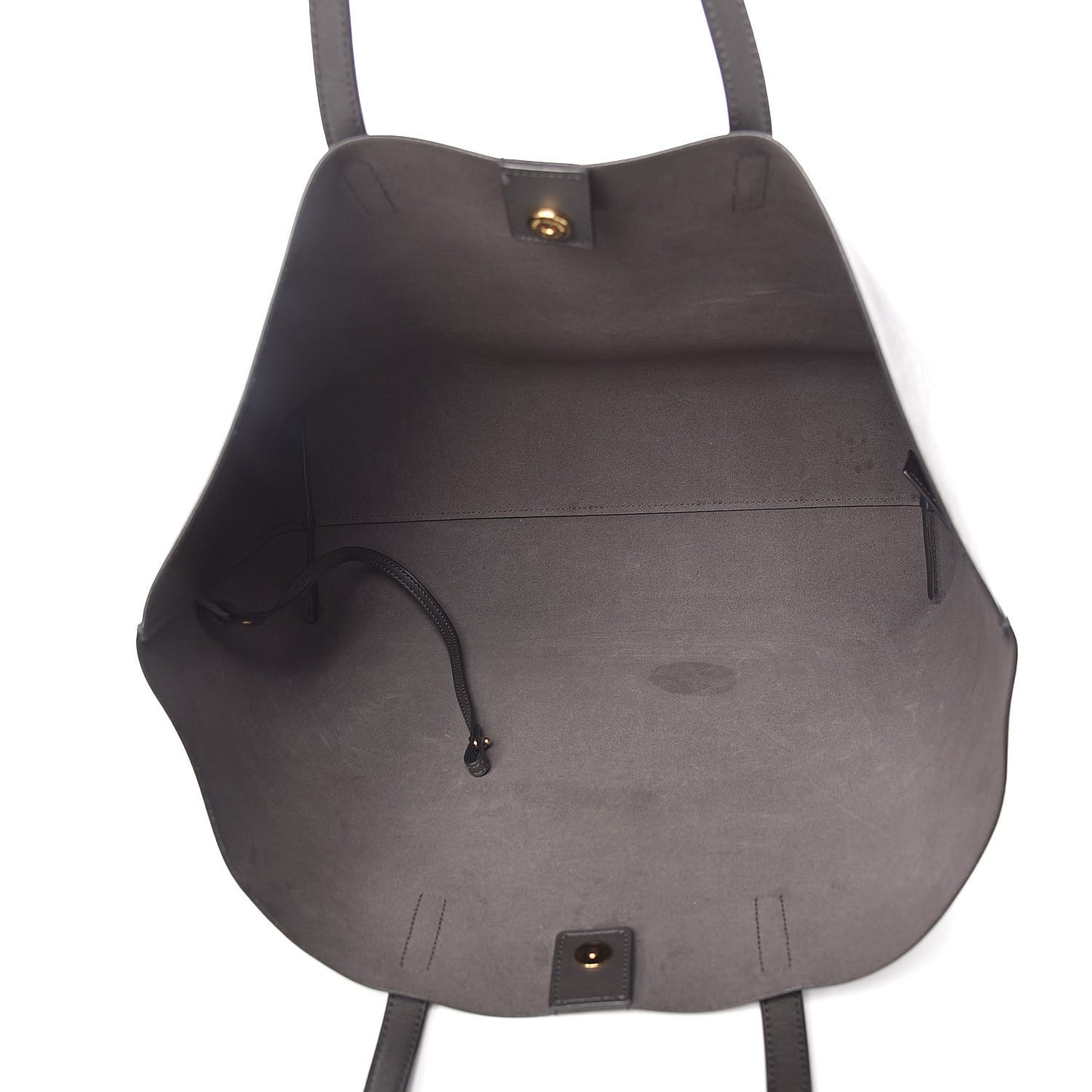 Calfskin Large Shopping Tote Asphalt