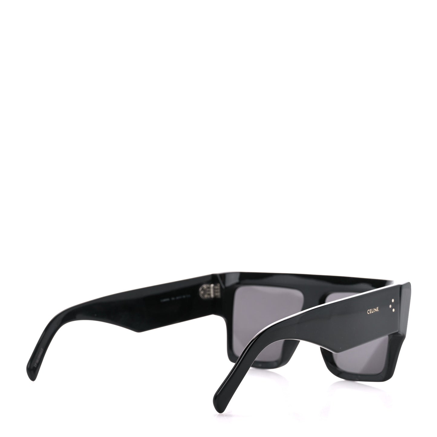 Acetate Chunky Rectangle Sunglasses CL 40092I Black
